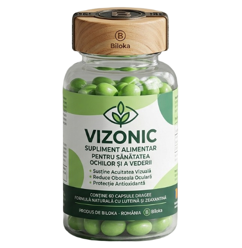 Vizonic — flacon cu capsule pentru sprijinul rutinei vizuale